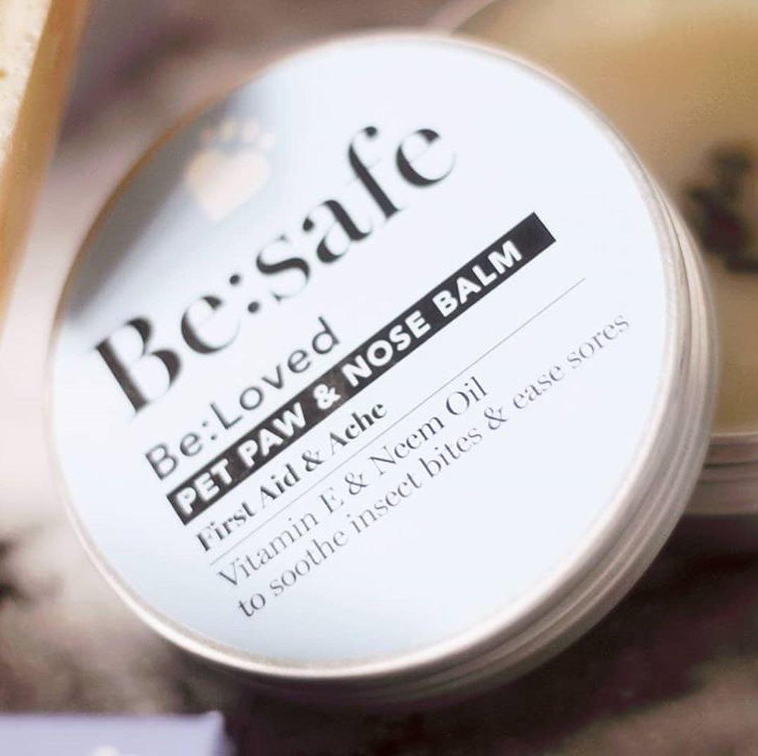 Be:safe pet paw and nose balm product.