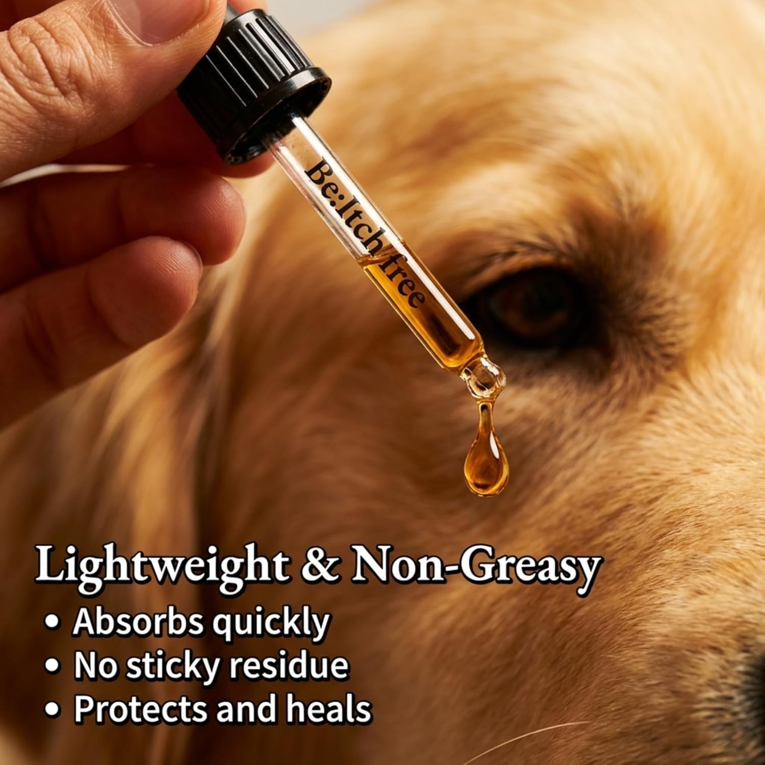 Be:Itch Free, Dog Coat And Skin Oil - Soothes and heals itches, detangles and is beautifully fragranced