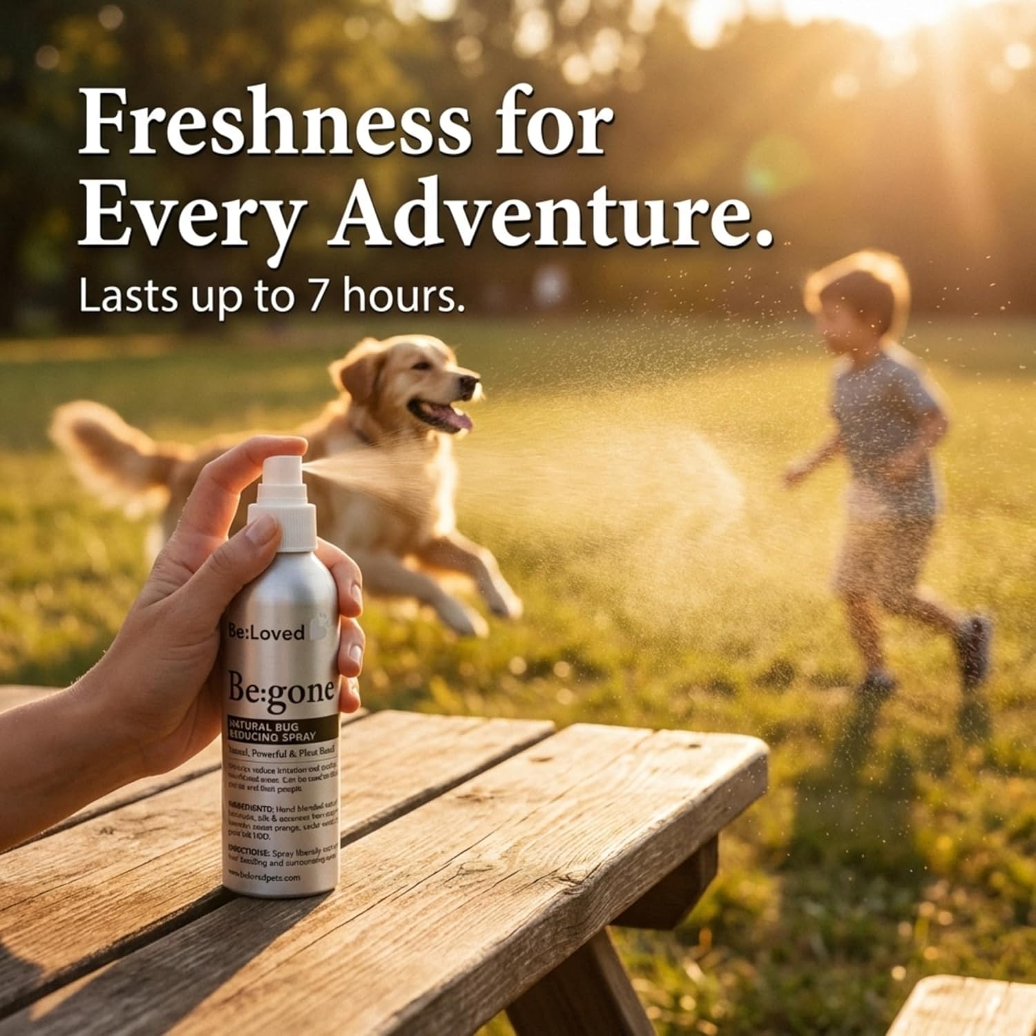 Be:Gone Dog And Cat Spray - Enjoy the great outdoors with Be:Gone!