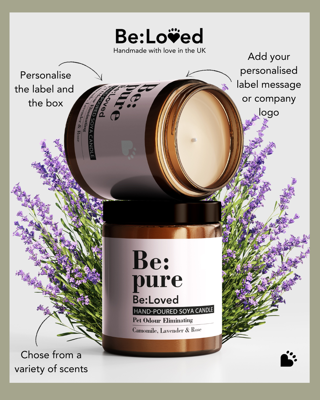 Be:Pure – Pet & Dog Odour Eliminating Candle