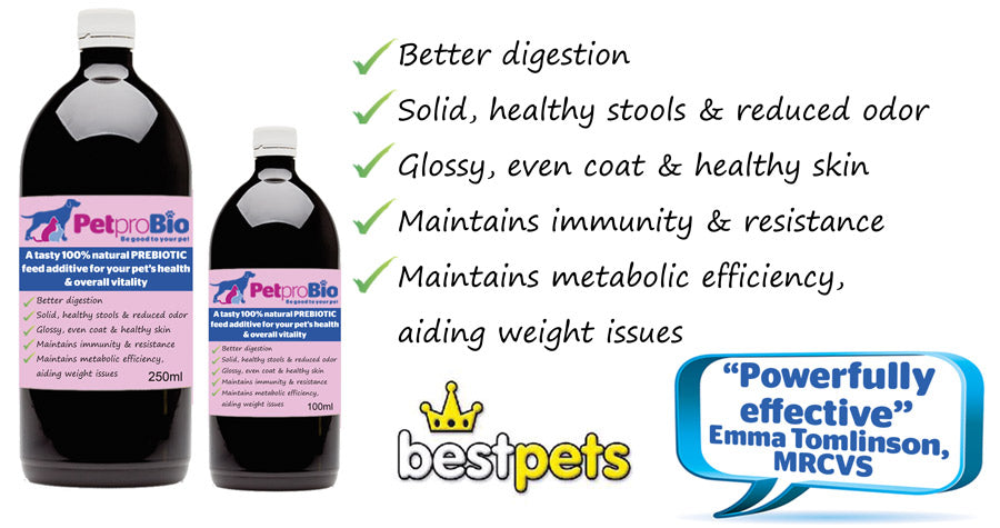 PetproBio - 250ml, Natural Prebiotic for your pet's overall health & wellbeing