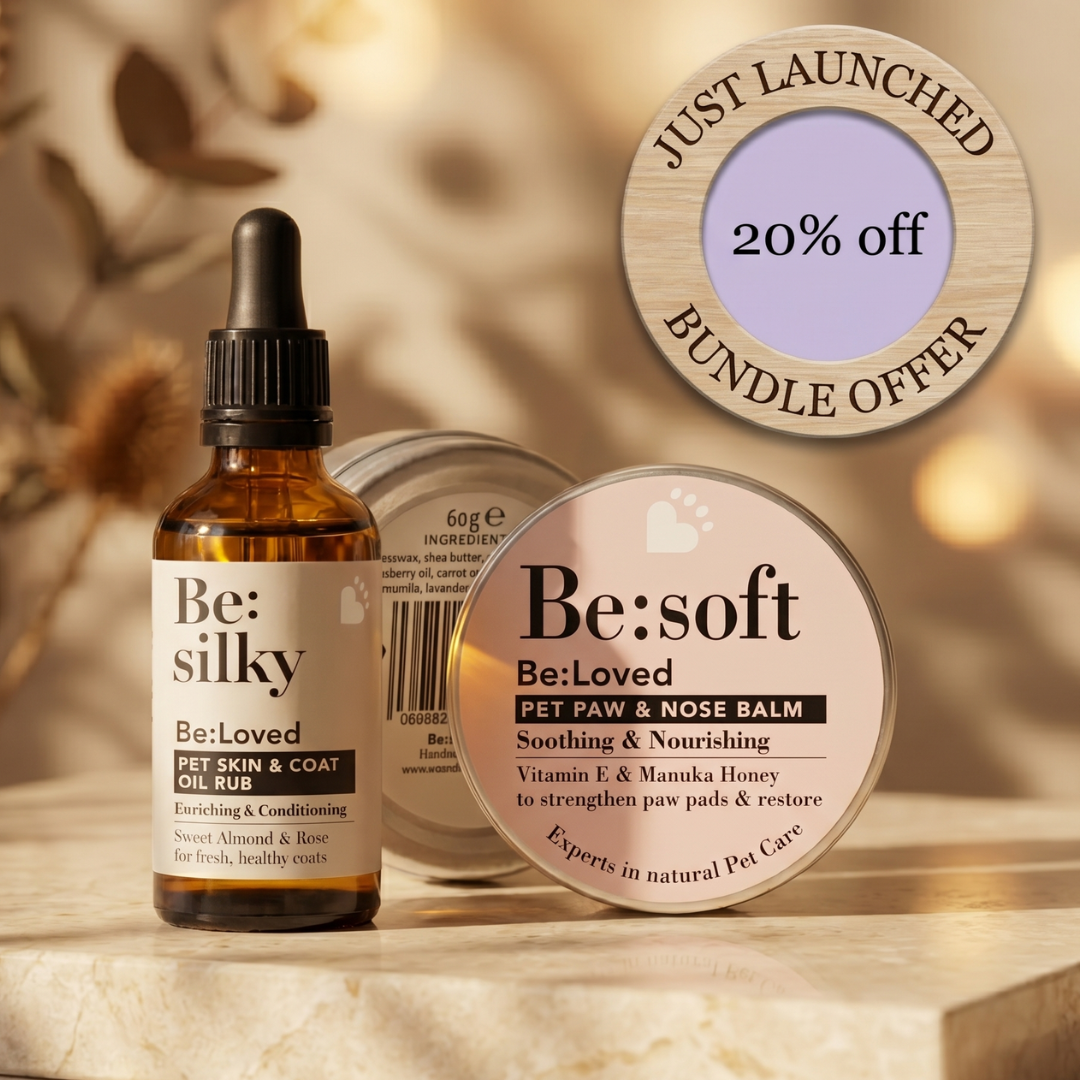The Be:Loved Nourish & Shine Gift Bundle - Be:Soft Dog Balm and Be:Silky Fur & Skin Oil