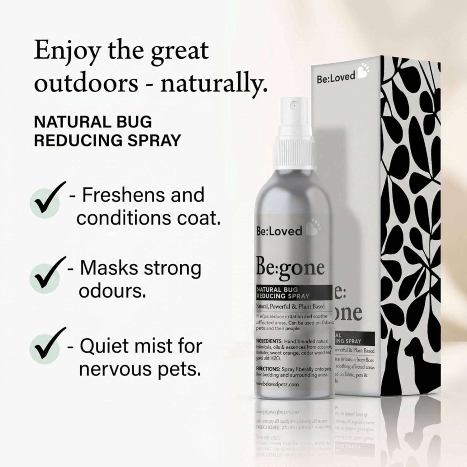 Be:Gone Dog And Cat Spray - Enjoy the great outdoors with Be:Gone!