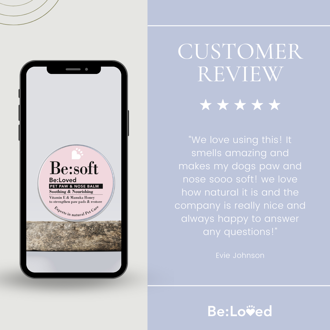 Be:Soft – Natural Dog Nose Balm & Dog Paw Balm - Moisturising & Soothing