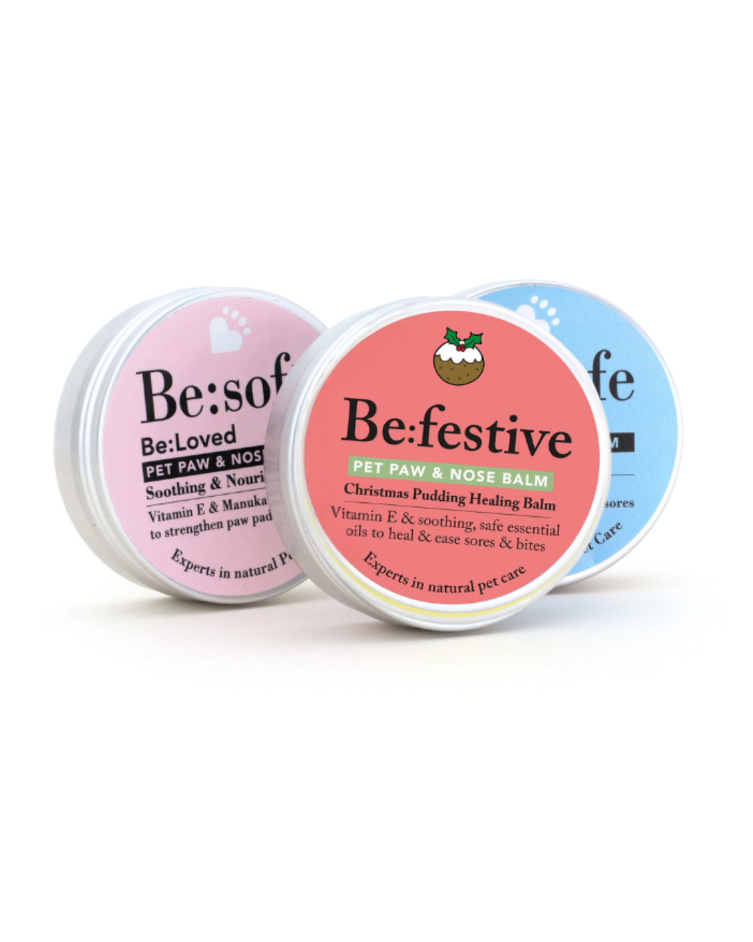 CHRISTMAS GIFT PACK - The Be:Loved Gift Balm Collection - Dog And Cat Nose And Paw Gift Balm Set